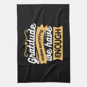 Inspirational Gratitude Typography Quotes キッチンタオル (縦)