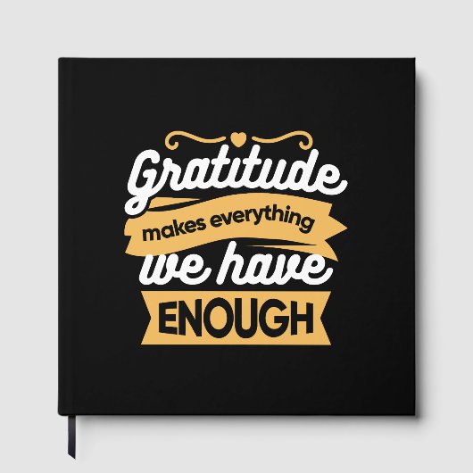 Inspirational Gratitude Typography Quotes ゲストブック (正面)