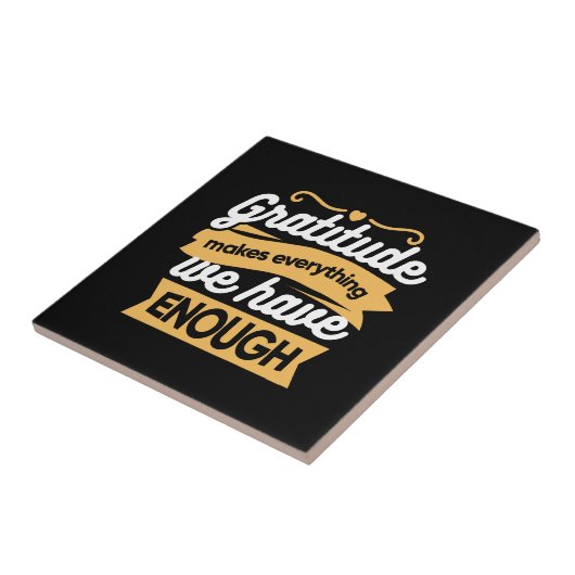 Inspirational Gratitude Typography Quotes タイル (側面)