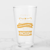 Inspirational Gratitude Typography Quotes タンブラーグラス (正面)