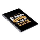 Inspirational Gratitude Typography Quotes ノートブック (右側)