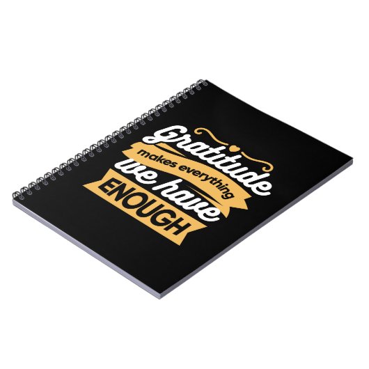 Inspirational Gratitude Typography Quotes ノートブック (左側)