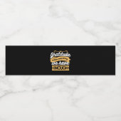 Inspirational Gratitude Typography Quotes ペットボトルラベル (シングルラベル)