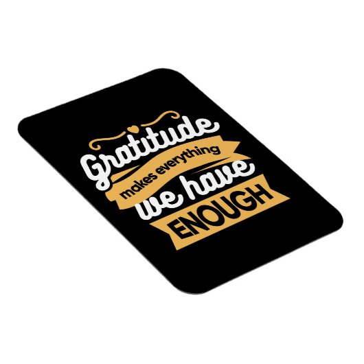 Inspirational Gratitude Typography Quotes マグネット (右側)