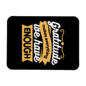 Inspirational Gratitude Typography Quotes マグネット (横)