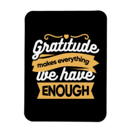 Inspirational Gratitude Typography Quotes マグネット