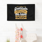 Inspirational Gratitude Typography Quotes 横断幕 (インサイチュ)