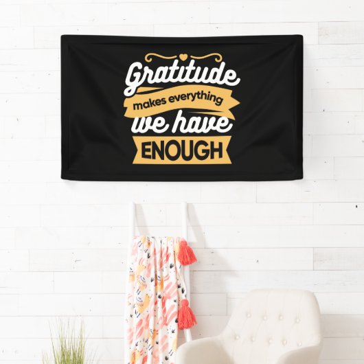 Inspirational Gratitude Typography Quotes 横断幕 (インサイチュ)