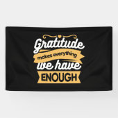 Inspirational Gratitude Typography Quotes 横断幕 (横)