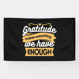 Inspirational Gratitude Typography Quotes 横断幕