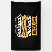 Inspirational Gratitude Typography Quotes 横断幕 (縦)