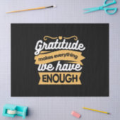 Inspirational Gratitude Typography Quotes 薄葉紙 (クラフト)