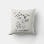 Inspirational Growth Quote Tee クッション (裏面)