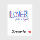 Inspirational Hand Drawn Blue and Pink Quote シール (シート)