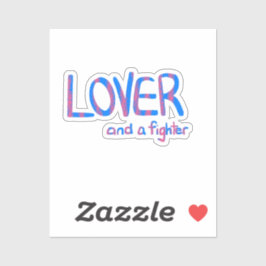 Inspirational Hand Drawn Blue and Pink Quote シール