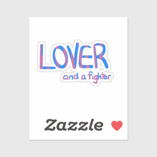 Inspirational Hand Drawn Blue and Pink Quote シール (シート)