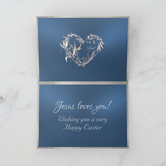 Inspirational Happy Easter カード (内部)