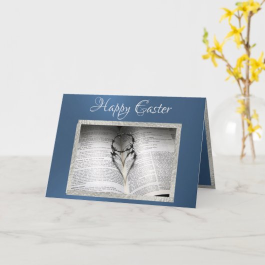 Inspirational Happy Easter カード (黄色い花)