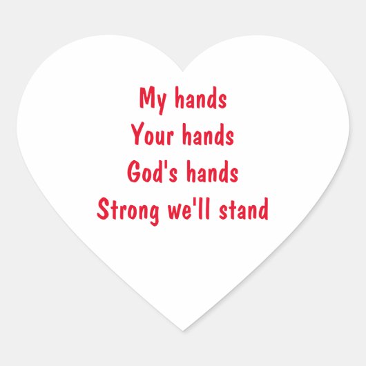 Inspirational Heart Sticker ハートシール (正面)