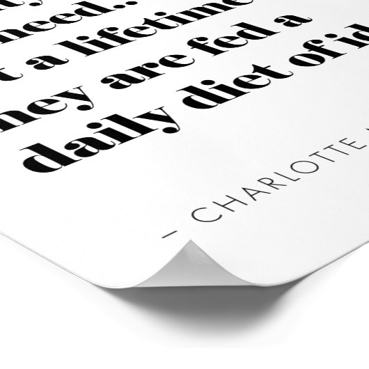 Inspirational Homeschool Quote About Children ポスター (角)