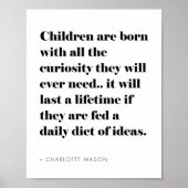 Inspirational Homeschool Quote About Children ポスター (正面)