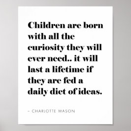 Inspirational Homeschool Quote About Children ポスター