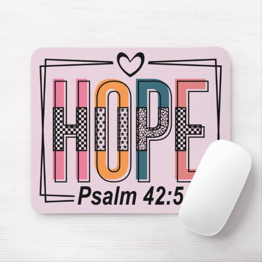 Inspirational Hope Bible Verse マウスパッド (マウス)