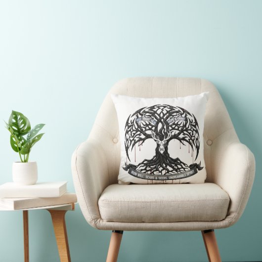 Inspirational Hope & Strength Throw Pillow クッション (椅子)