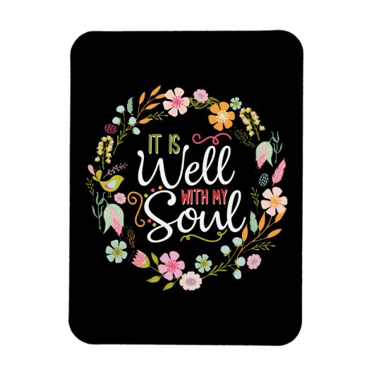 Inspirational, it is well with my soul マグネット (縦)