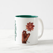 Inspirational "It's Never Luck It's Always God" Ch ツートーンマグカップ (正面右)