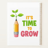 Inspirational "It's Time to Grow" Pencil Plant  プランナー手帳 (裏面)