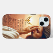 Inspirational Jesus Praying Gold Dove Scripture Case-Mate iPhoneケース (裏面 (横))