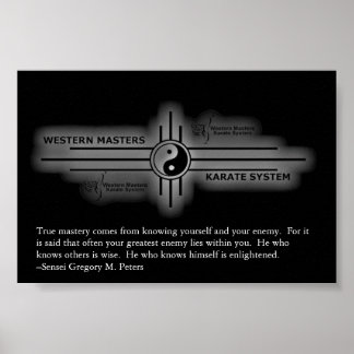 Inspirational Karate Poster ポスター