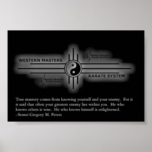 Inspirational Karate Poster ポスター (正面)