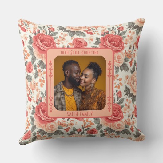 Inspirational Keepsake Marriage Throw Pillow  クッション (裏面)