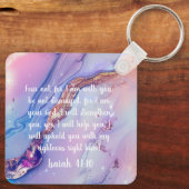 Inspirational Keychain – Isaiah 41:10 Fear Not  キーホルダー (裏面)