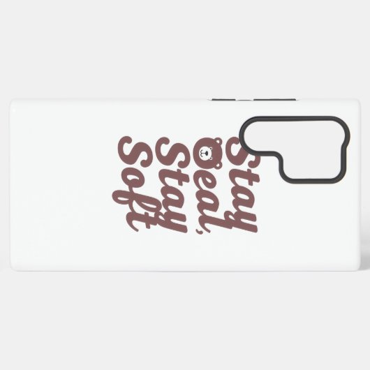 Inspirational Kindness Quote with Cozy Bear Samsung Galaxyケース (裏面横)