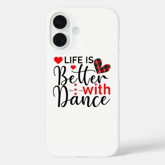 Inspirational "Life is Better with Dance" Case-Mate iPhoneケース (裏面)