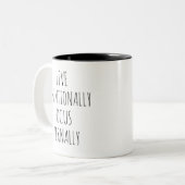 Inspirational Live Intentionally Focus Eternally ツートーンマグカップ (正面左)