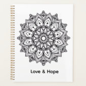 Inspirational Mandala Love & Hope: Planner プランナー手帳 (正面)