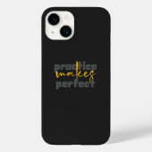 Inspirational Matte Black iPhone 14 Case  Case-Mate iPhoneケース (裏面)
