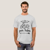 Inspirational Men's T-Shirt - You Create  Tシャツ (正面フル)