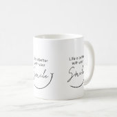 Inspirational Minimalist Typography Quote Gift コーヒーマグカップ (正面右)