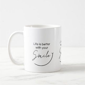 Inspirational Minimalist Typography Quote Gift コーヒーマグカップ