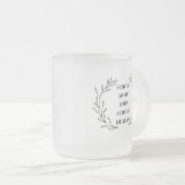 Inspirational Mom Quote Frosted Glass Mug フロストグラスマグカップ (正面右)