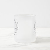 Inspirational Mom Quote Frosted Glass Mug フロストグラスマグカップ (中央)