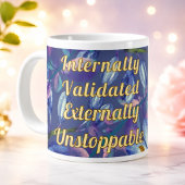 Inspirational Monogram Internally Validated Boss ジャンボコーヒーマグカップ