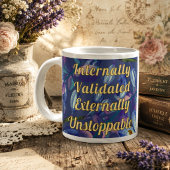 Inspirational Monogram Internally Validated Boss ジャンボコーヒーマグカップ