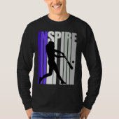 Inspirational Motivational Baseball Instructor Tea Tシャツ (正面)