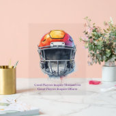 Inspirational Motivational Football Helmet  アクリルサイン (ウェディング)